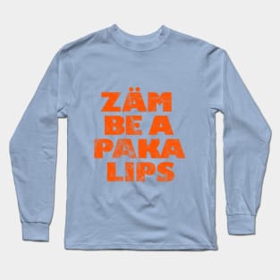 Zam Be A Paka Lips Long Sleeve T-Shirt